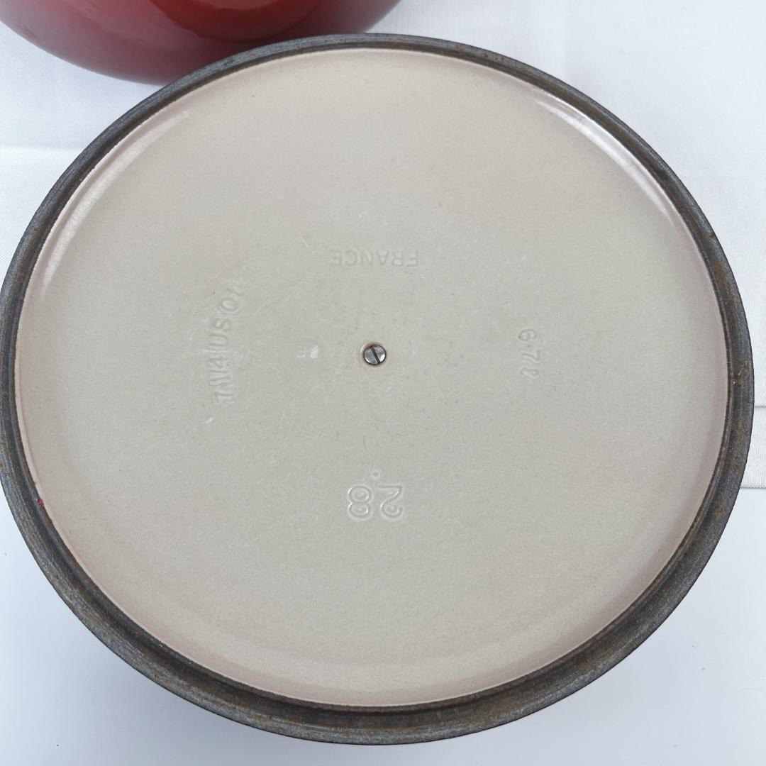 Le Creuset ルクルーゼ ココット・ロンド 28cm チェリーレッド