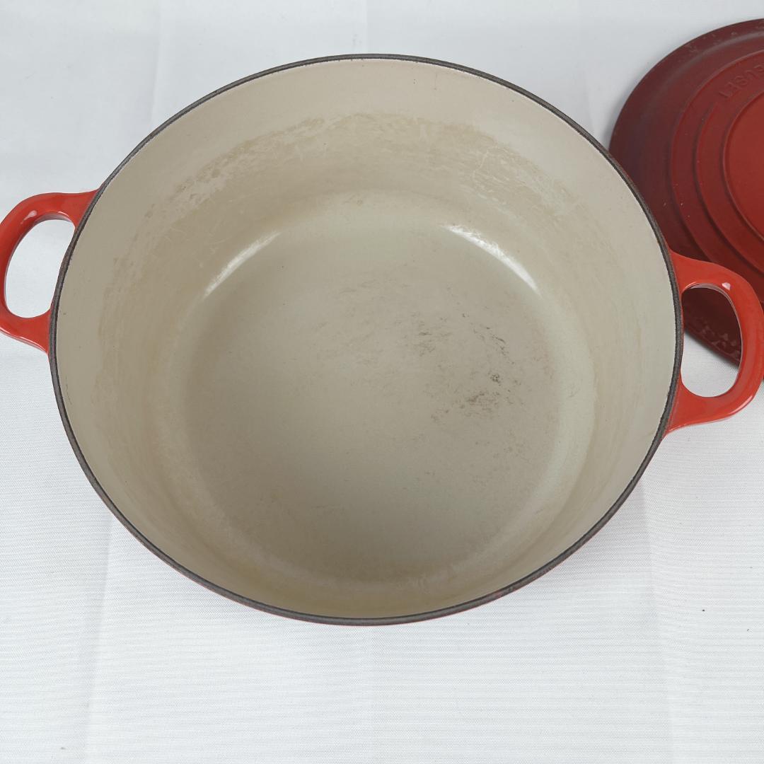 Le Creuset ルクルーゼ ココット・ロンド 28cm チェリーレッド