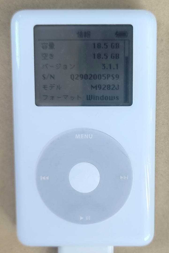 ☆Apple iPod第4世代 20GB☆Classic レトロ