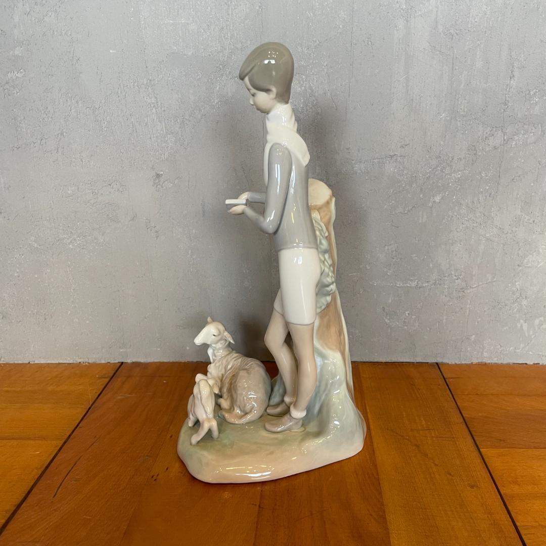 リヤドロ LLADRO No.4509『少年とヤギ』フィギュリン 置物