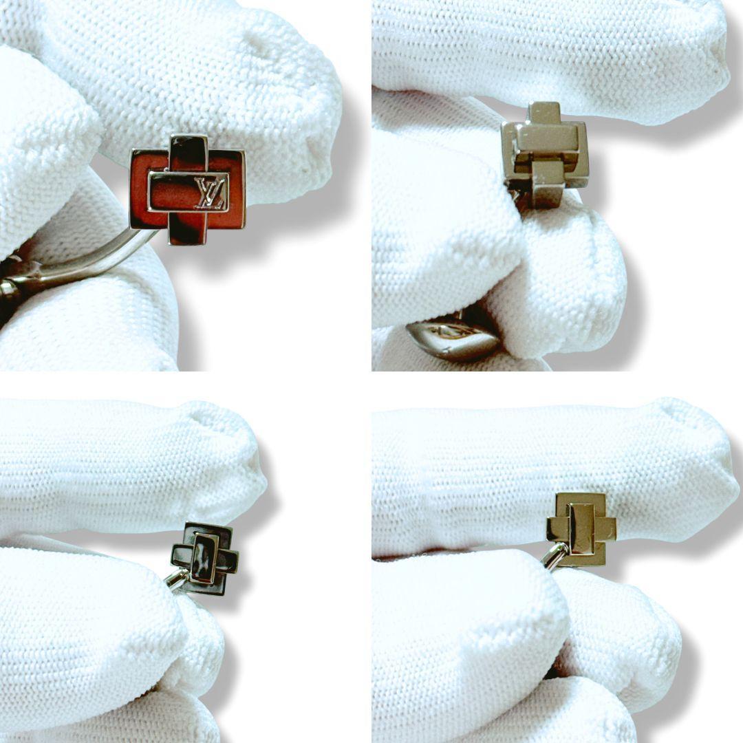 【未使用級】ルイヴィトン ダミエグラフィット パテキ ノット カフリンクス