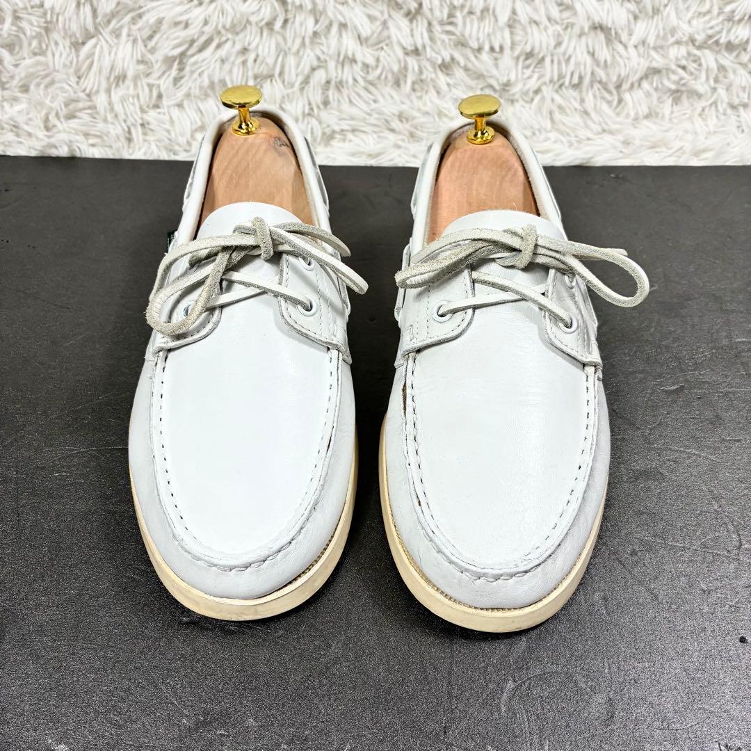 【人気】 パラブーツ デッキシューズ スリッポン 25.5cm 本革 モカシン
