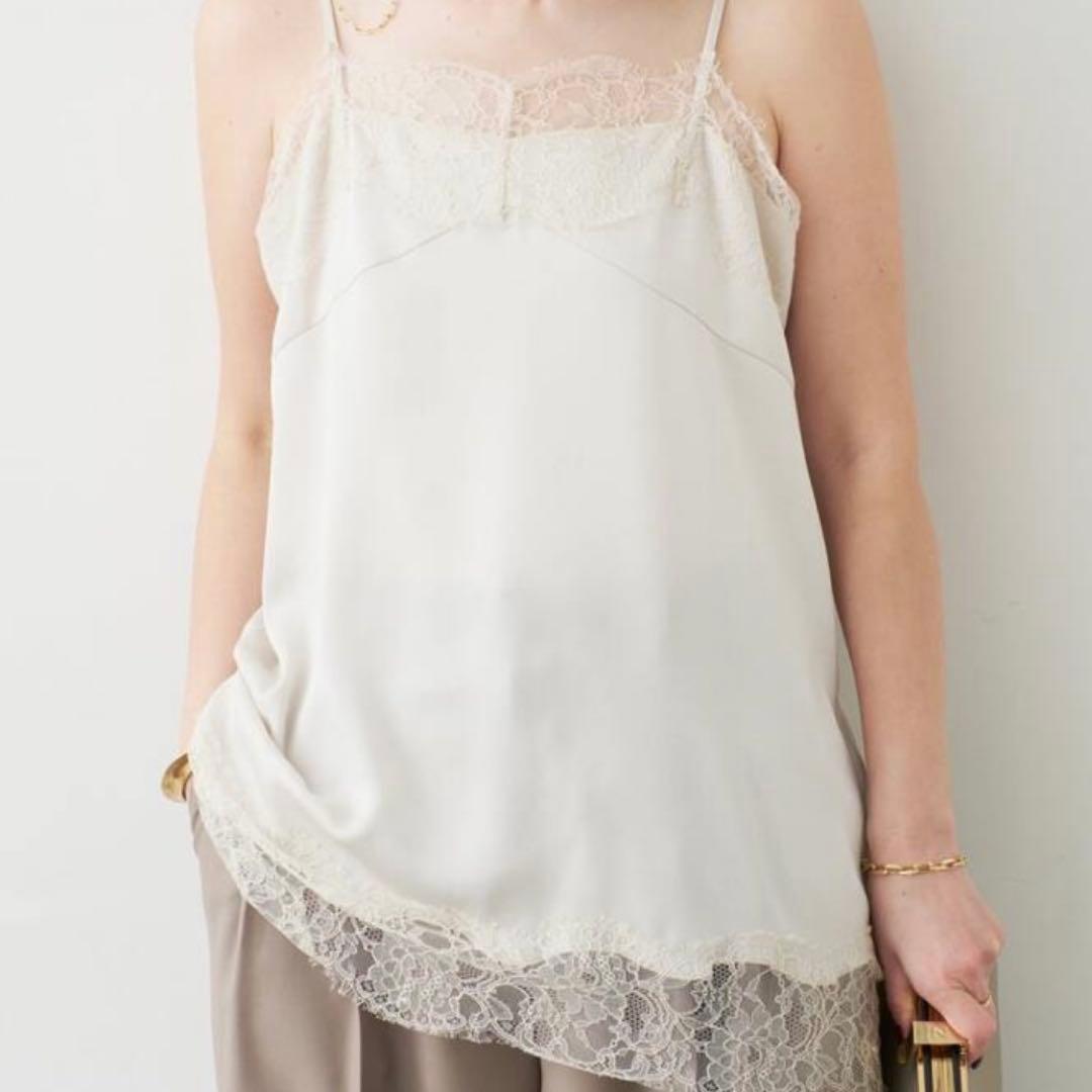 Deuxieme Classe Lace Trimmed キャミソール