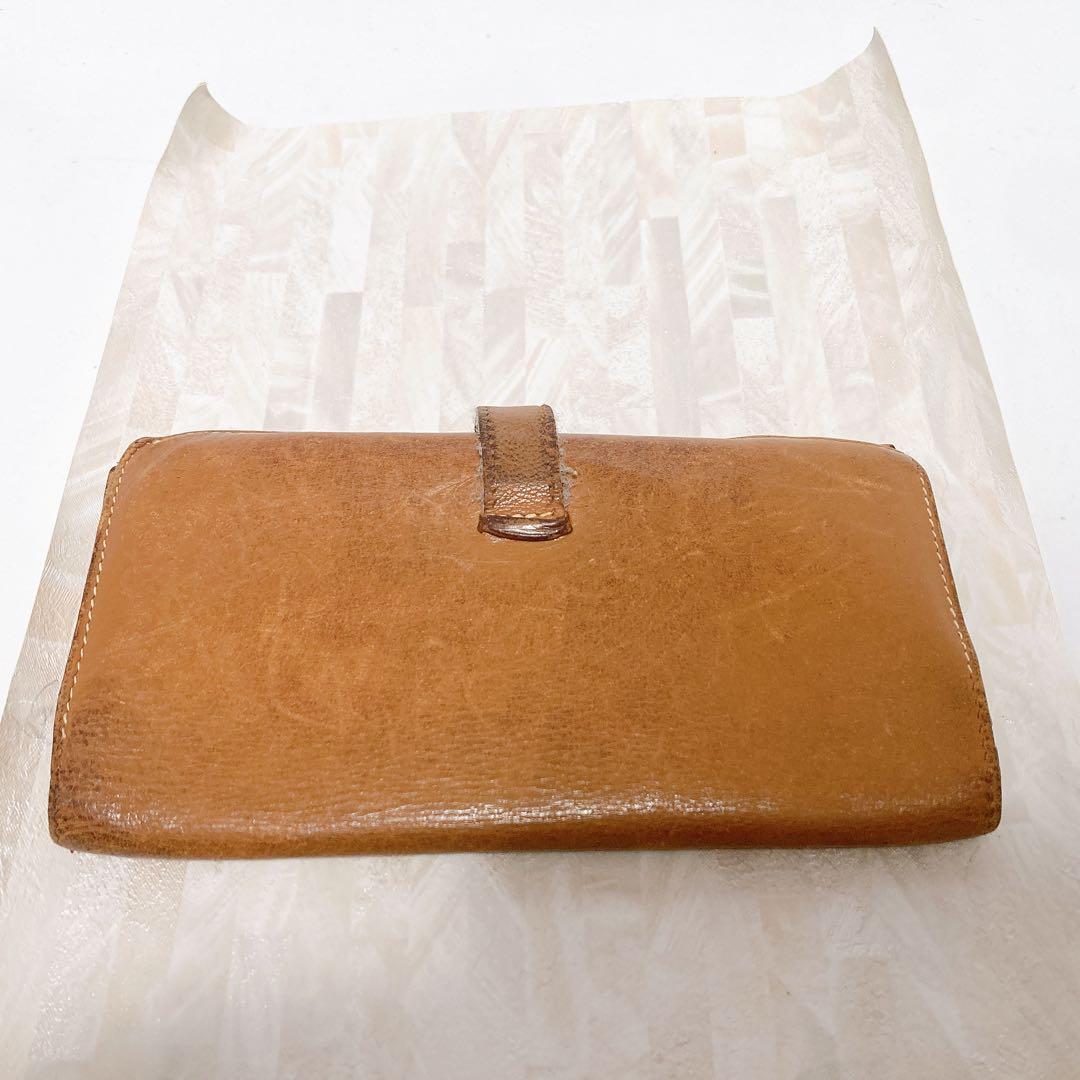 HERMES 二つ折り財布　べアンスフレ　ブラウン　◻︎H刻印　正規品　送料無料