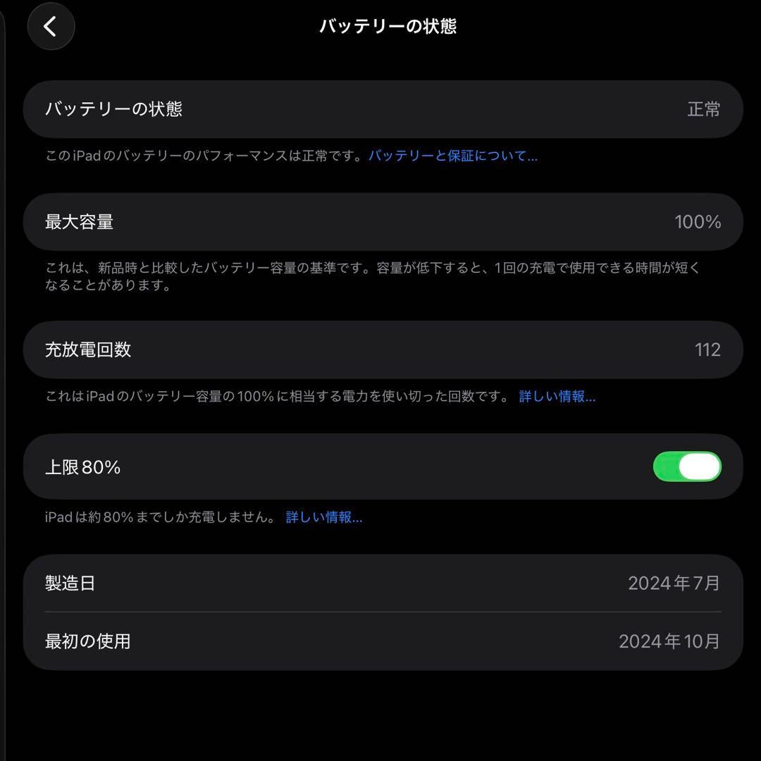 【極美品】 iPad Air M2 13インチ Wi-Fi 128GB ブルー