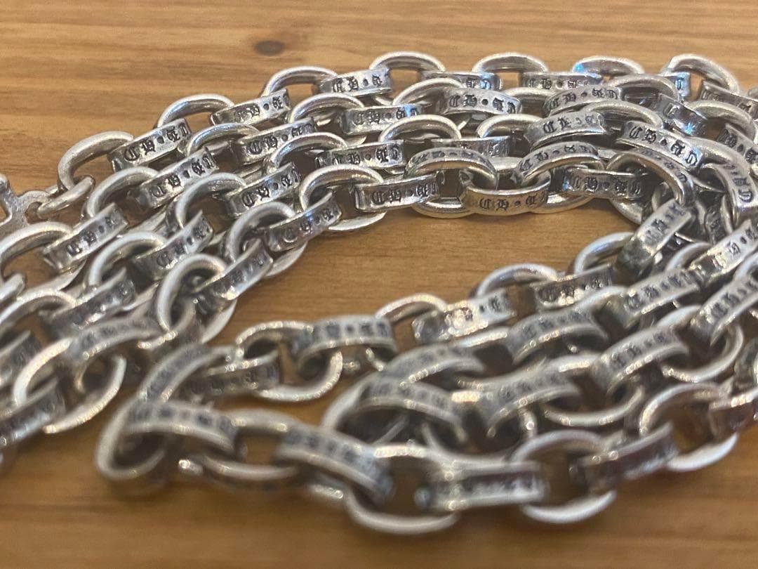 新品 ペーパーチェーン ネックレス 60cm シルバー925 ゆったりサイズ