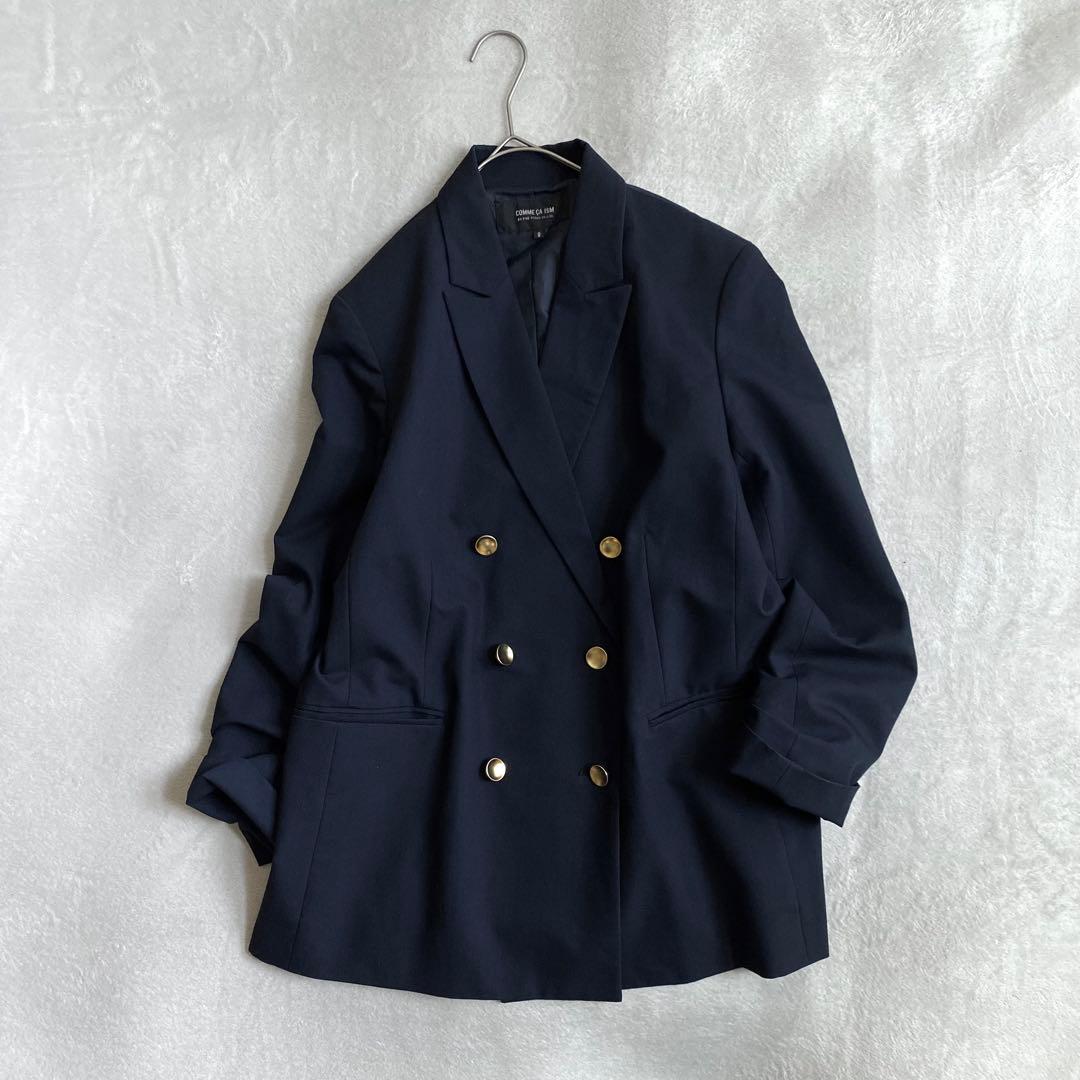 【完売品✨】COMME CA ISM ブレザー　ダブルブレスト　金ボタン　9号