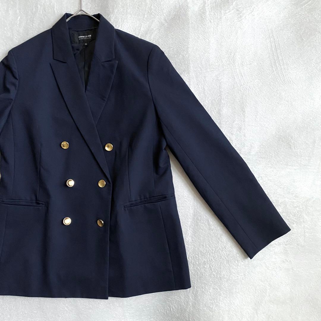 【完売品✨】COMME CA ISM ブレザー　ダブルブレスト　金ボタン　9号