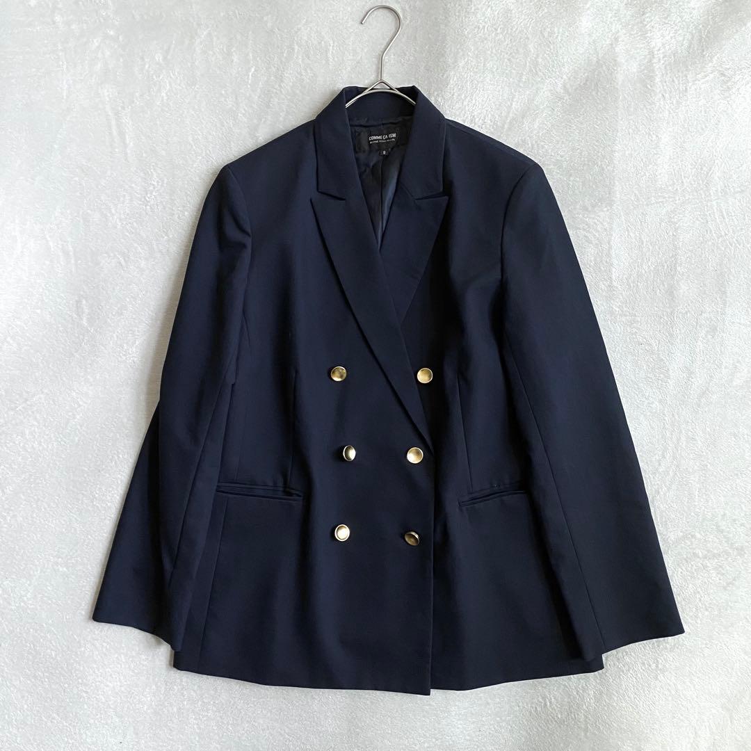 【完売品✨】COMME CA ISM ブレザー　ダブルブレスト　金ボタン　9号