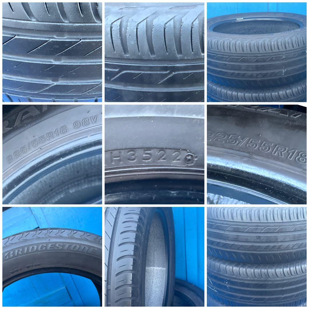 225/55R18 98Vブリヂストン トランザT001年式2022夏タイヤ4本