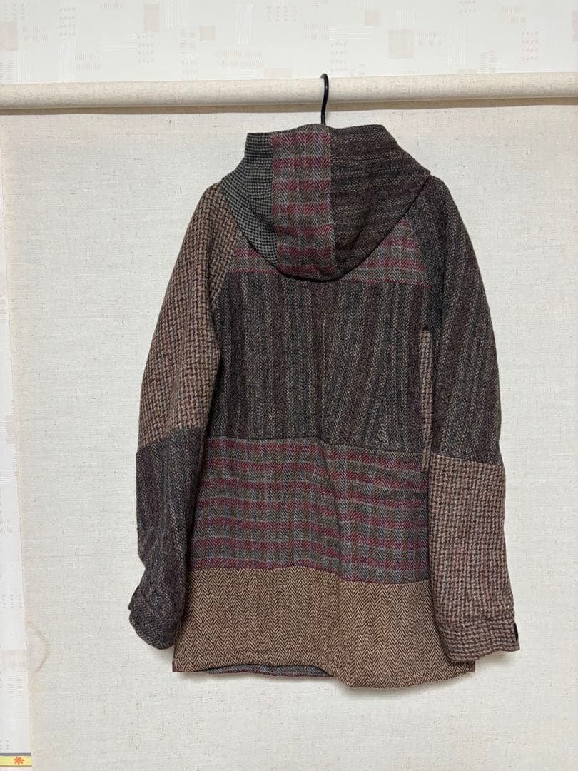 Harris Tweed パッチワークモッズコート