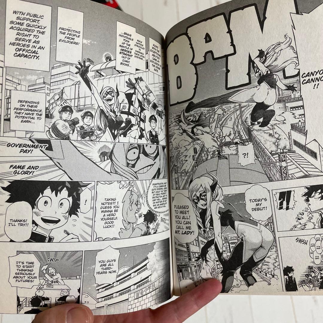 美品 僕のヒーローアカデミア 英語版 漫画 1〜18巻 ヒロアカ マンガ まとめ