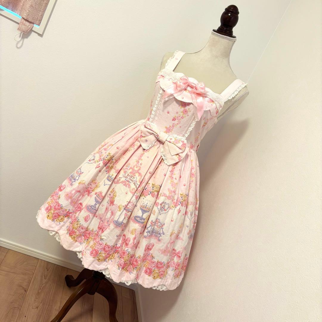 Unico in Bloomland柄スカラップJSK カチューシャセット