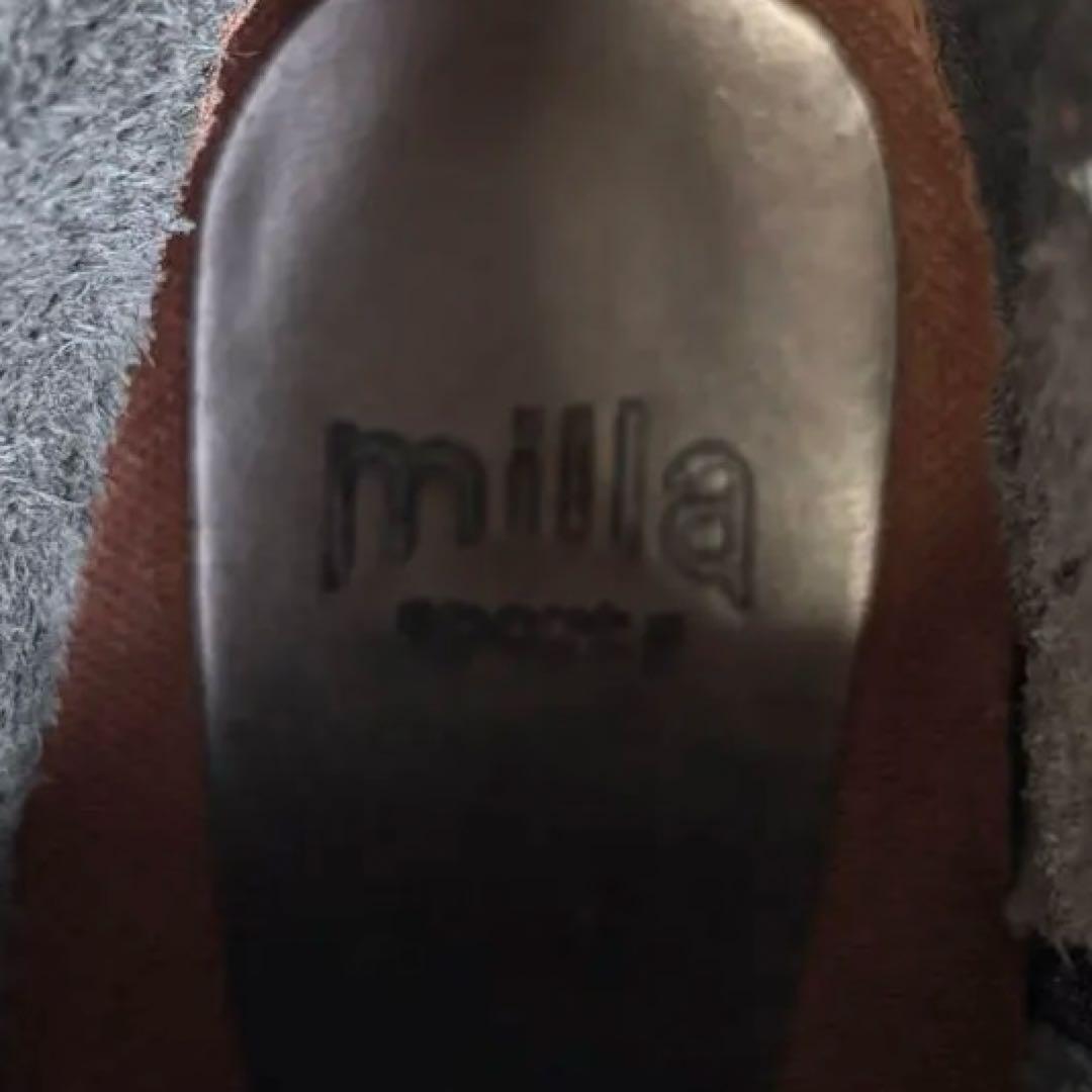 ミラスポーツ Milla sports 本革 サイドジッパーショート ブーツ