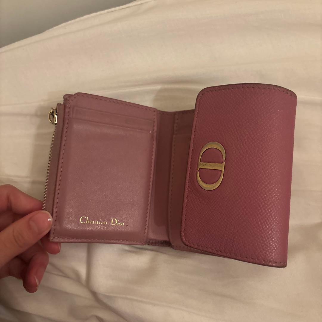 Christian Dior 三つ折り財布 ピンク ディオール