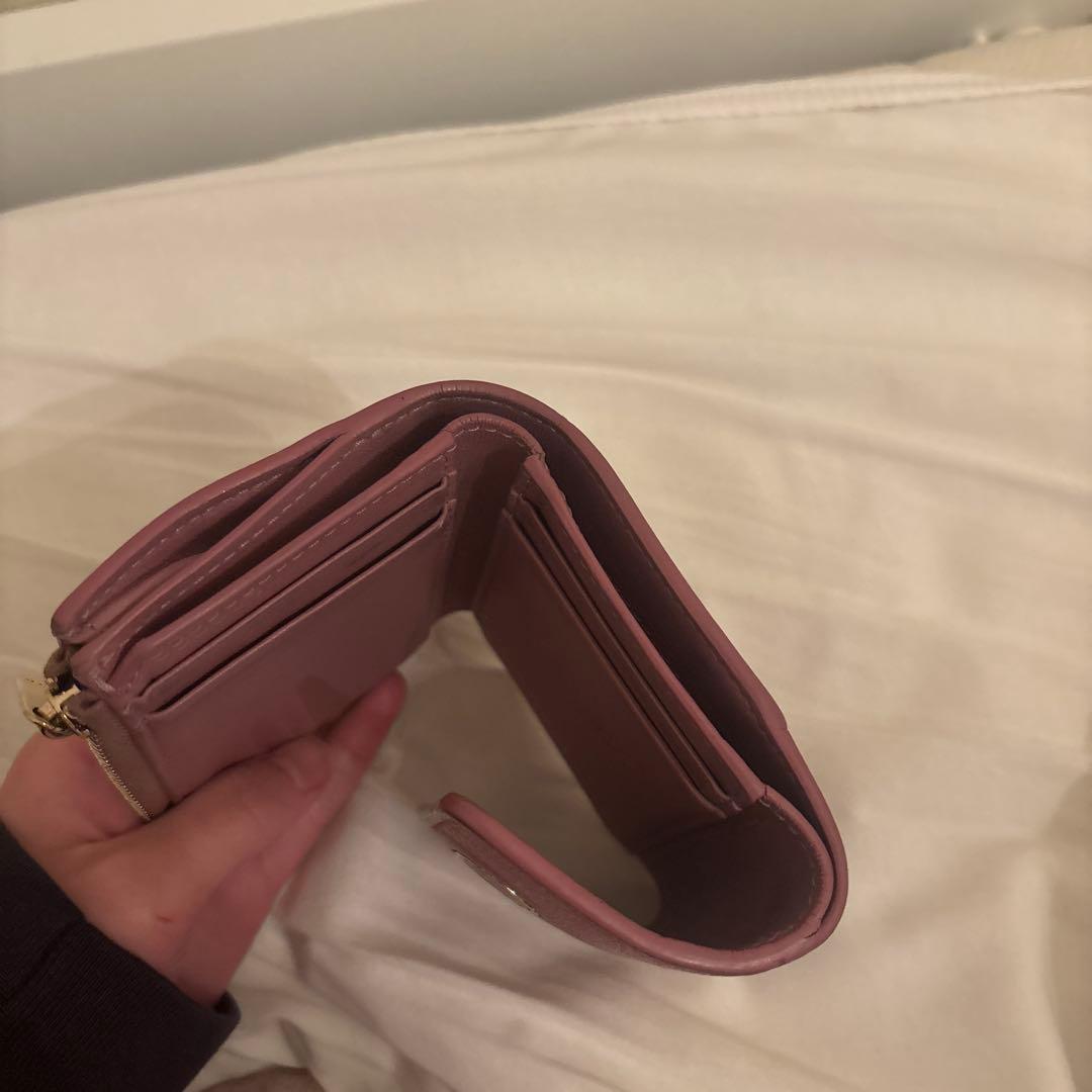 Christian Dior 三つ折り財布 ピンク ディオール