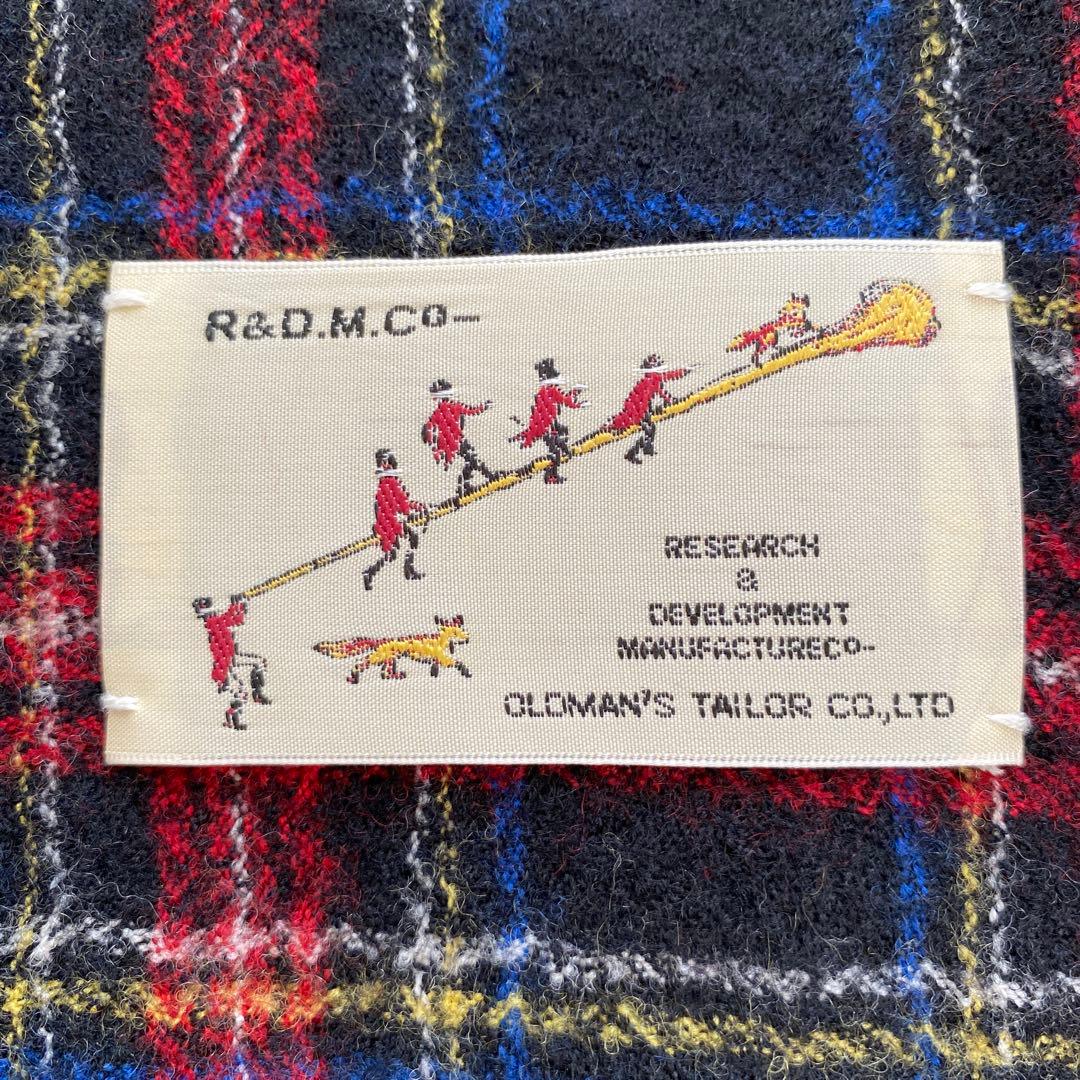 R&D.M.Co- オールドマンズテーラー　ウールタータンチェックマフラー