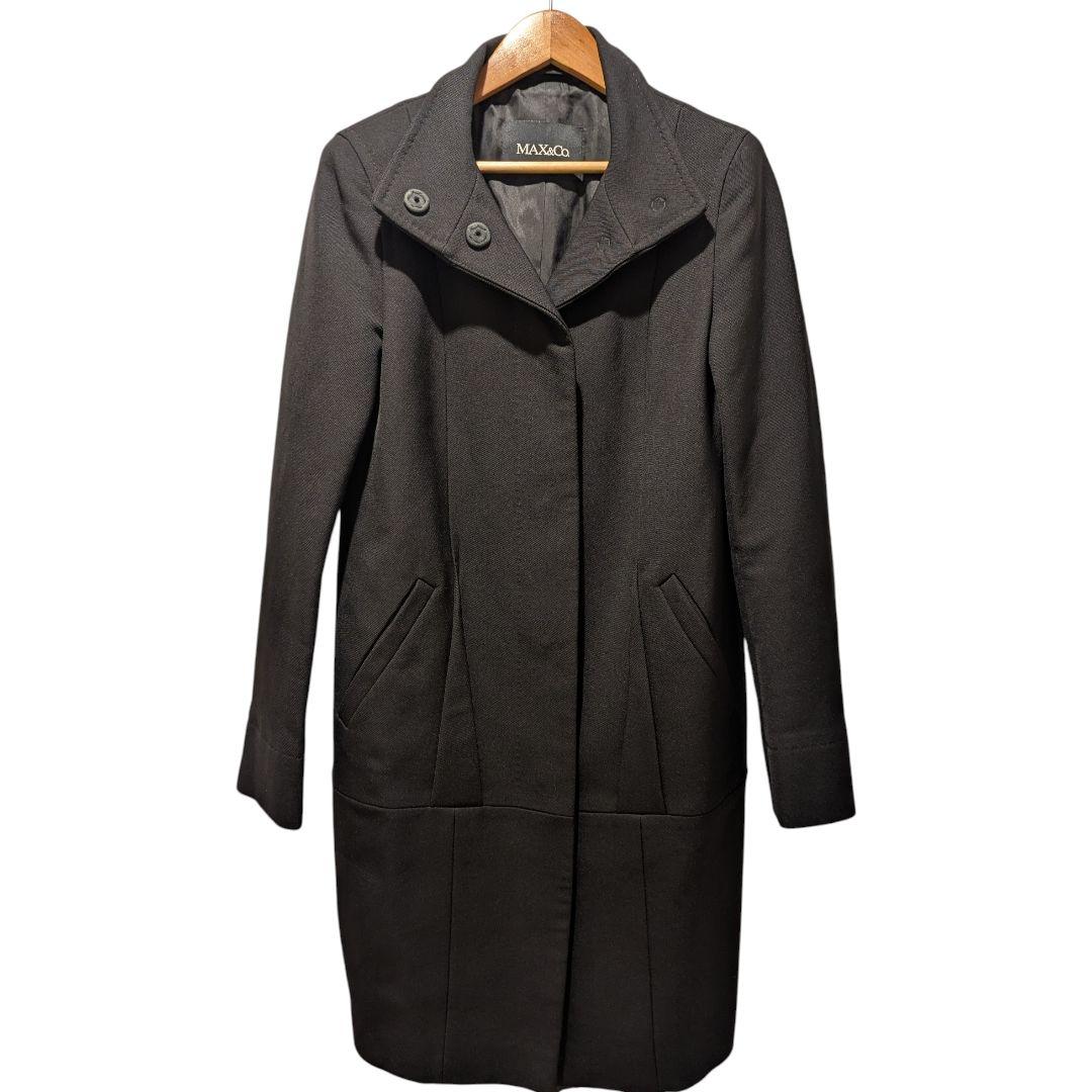 美品 MAX&Co. マックスマーラ ロングコート ブラック 38
