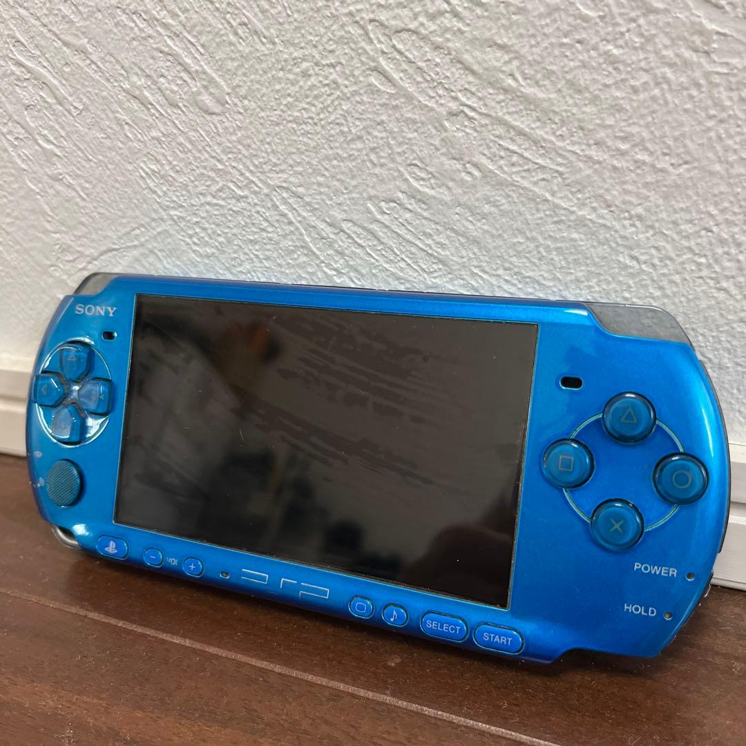 （ジャンク品）　PSP-3000ハンターズモデル、PSP-3000ブルー