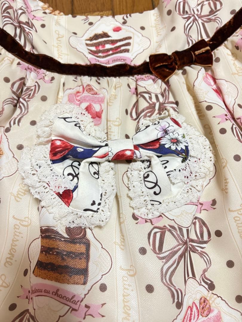 Angelic Pretty ケーキ柄 スカート ヘアクリップ付き