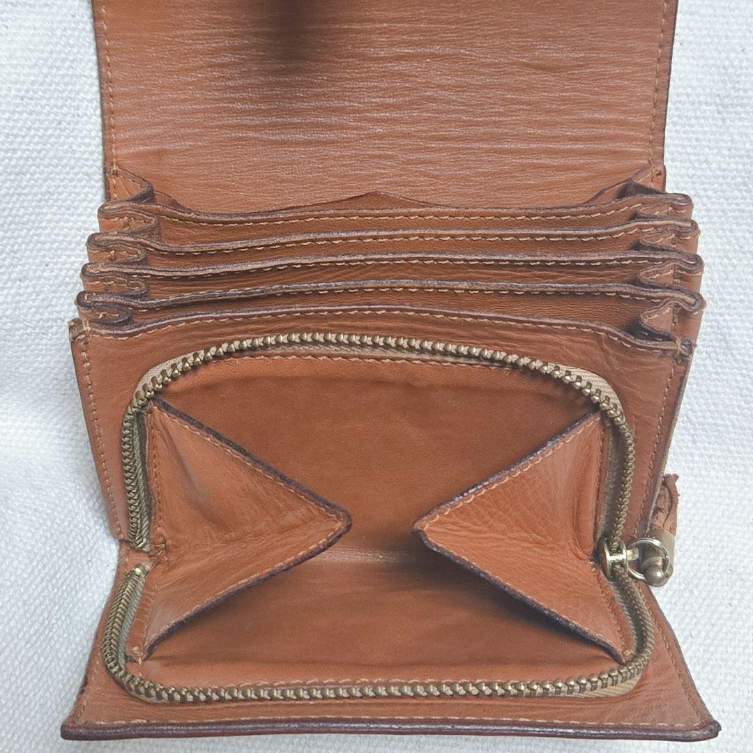 美品✨フェリージ コロコロ 3500 ブラウン 二つ折り財布