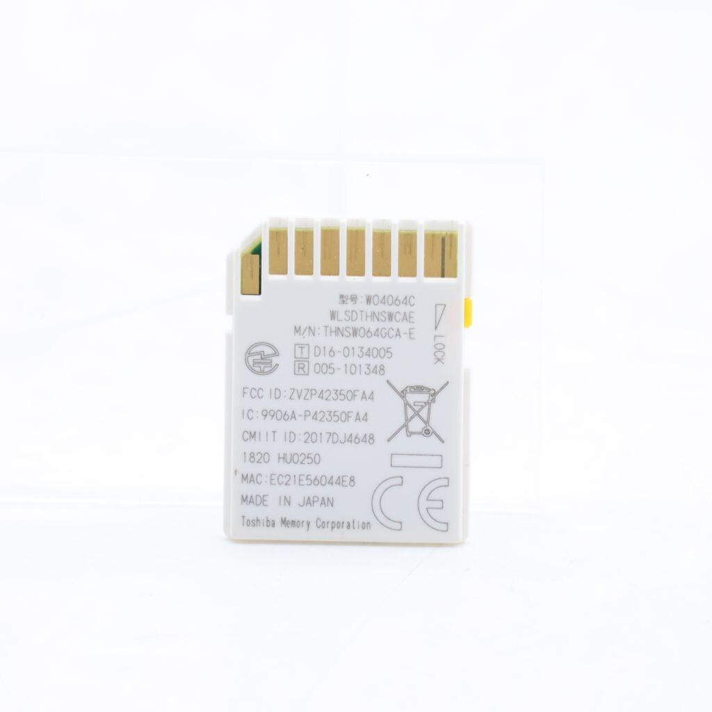 東芝 64GB UHS-1Flash Air SD-UWA064G #4162