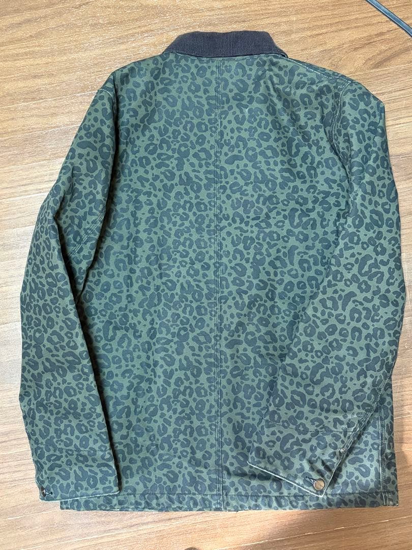 ジャケット・アウター CARHARTT MICHIGAN CHORE COAT LEOPARD