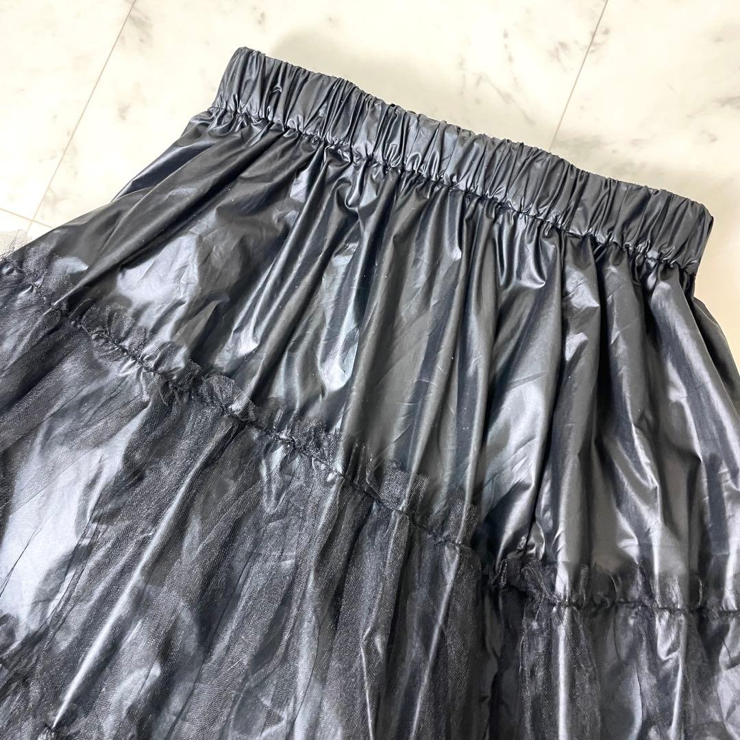 【美品】ペルナ 2023SS チュールスカート ロング 完売 黒 フリー