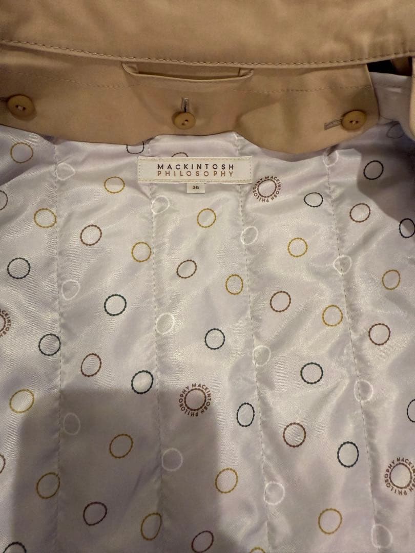 新品MACKINTOSH PHILOSOPHY トレンチコート ベージュ　38