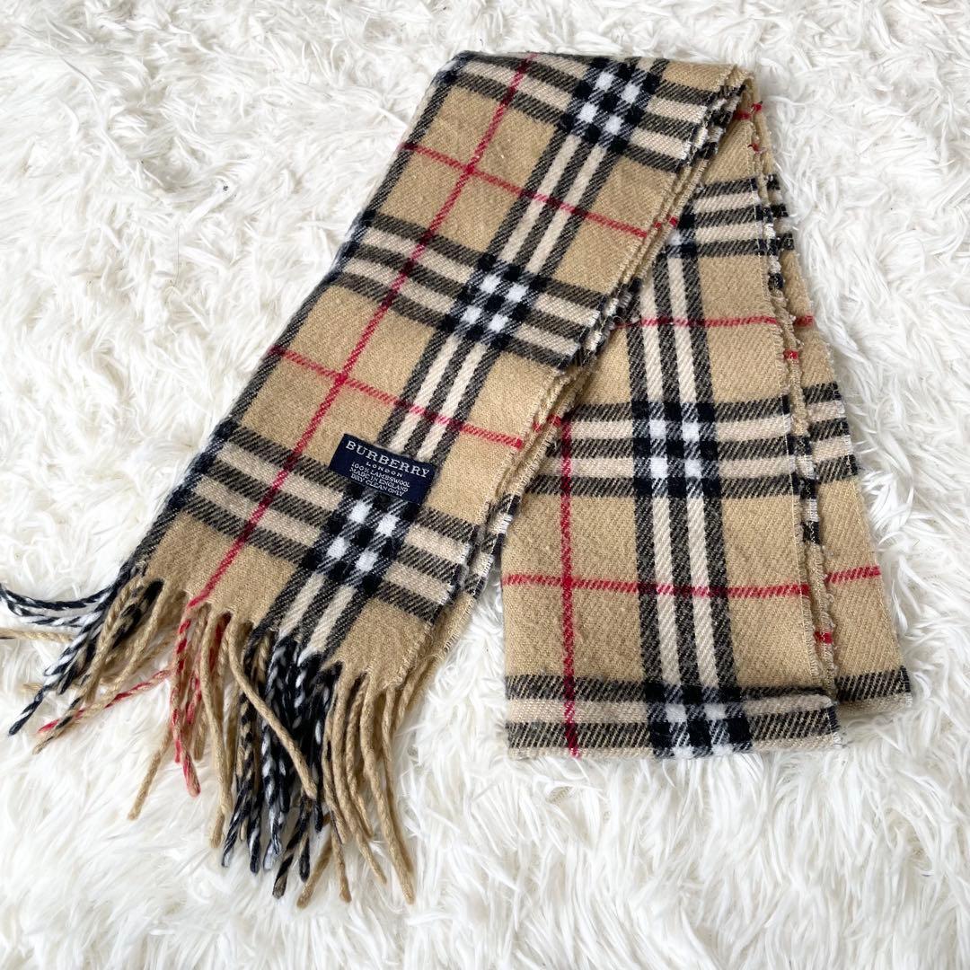 【ヤチちゃん 】BURBERRY LONDON ノバチェック マフラー