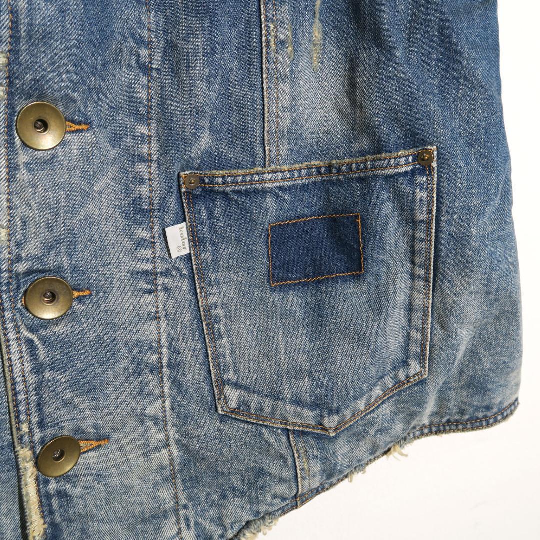 新品 定価94,600円 kolor ビッグシルエットキルテッドデニムベスト