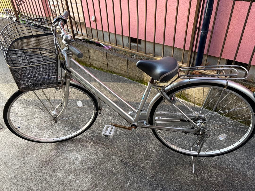 シルバーシティサイクル 前カゴ付き　27インチ　3段ギア　引取り限定　静岡県西部