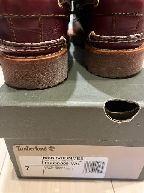 Timberland 3eye classic US7W　バーガンディ