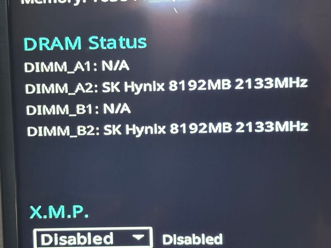 SK hynix製 8GB 2枚DDR4デスクトップ用メモリ