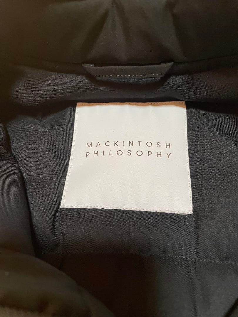 超美品MACKINTOSH PHILOSOPHY軽量中綿入フーテッドコート