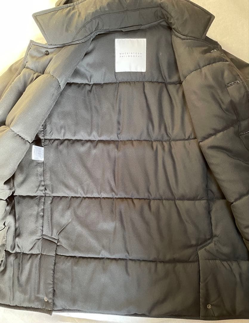 超美品MACKINTOSH PHILOSOPHY軽量中綿入フーテッドコート