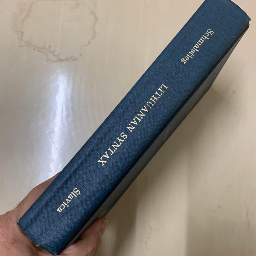 A Lithuanian Historical Syntax 古書　洋書