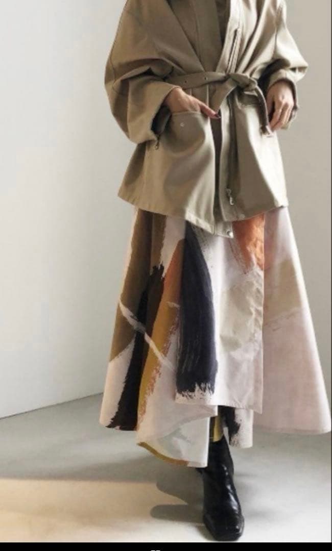 スカート Ameri LOUISE ART SKIRT