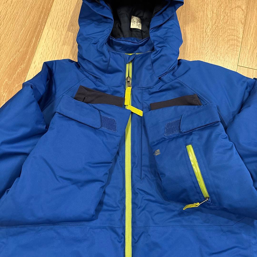 patagonia h2noフード付きスキーウェア 青