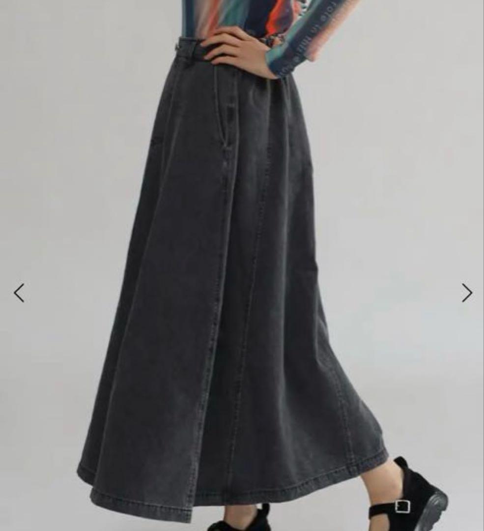 新品　LASUD 定価¥1万7000円　ロングデニムスカート　スコットクラブ