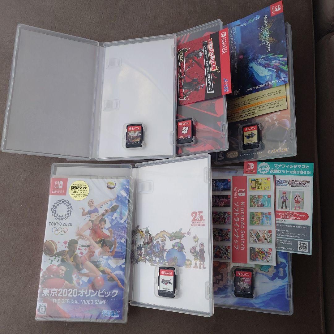 【送料込】ポケモン ドラクエ モンハン ペルソナ 他2本 Switch ソフト