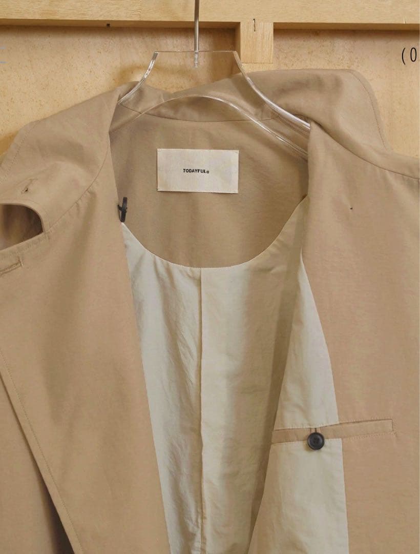 【新品】TODAYFUL Spring Short Trench 38 ベージュ