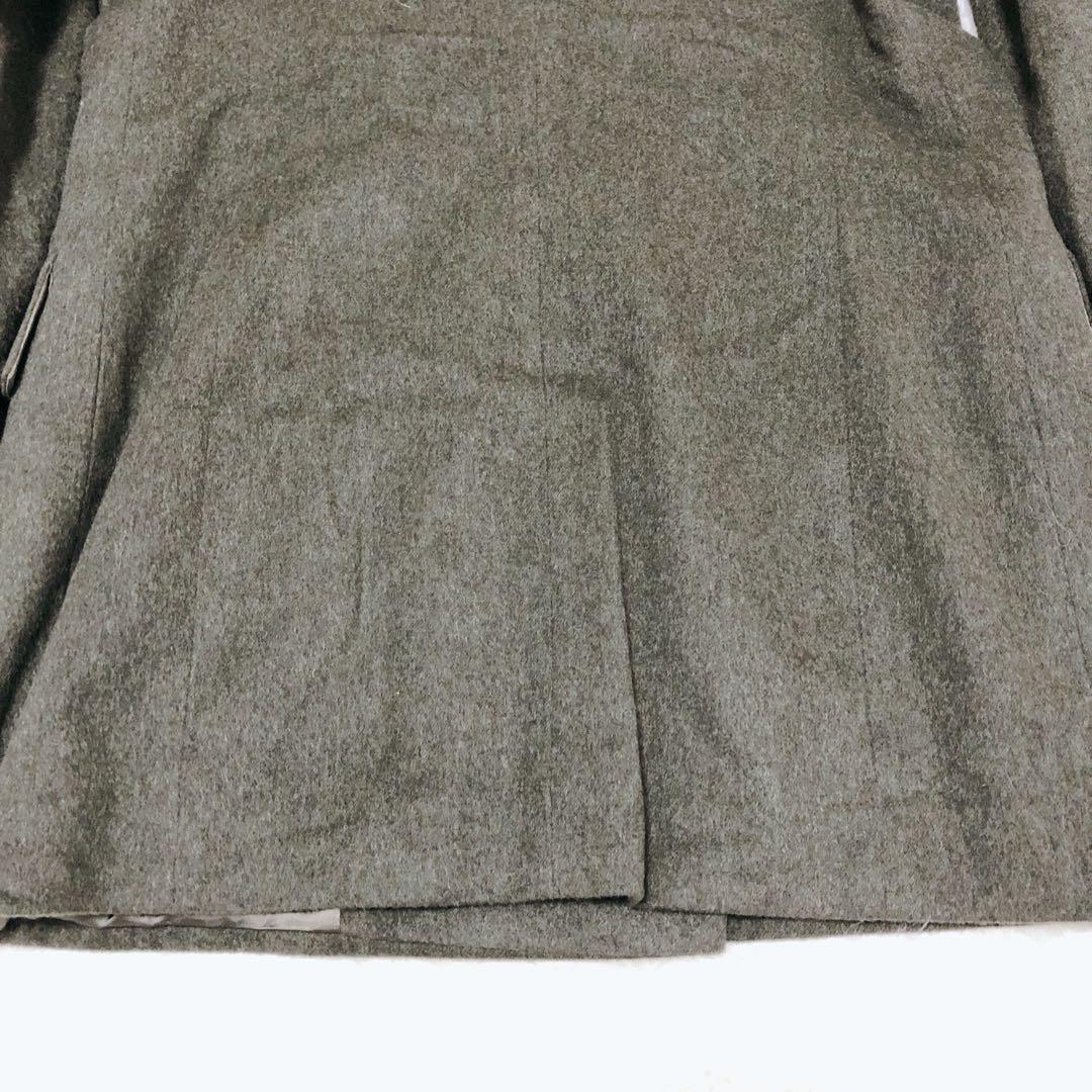 ESCADA　金ボタン　ダブルブレスト　カシミヤ100%　コート　ワッペン