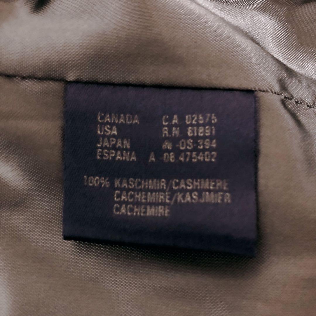 ESCADA　金ボタン　ダブルブレスト　カシミヤ100%　コート　ワッペン