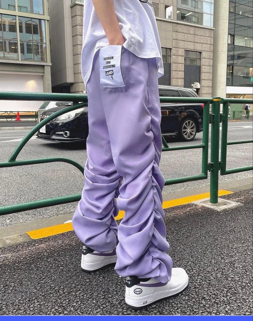 パンツ LANDbyMILKBOY Smooth Side SHIRRING pants