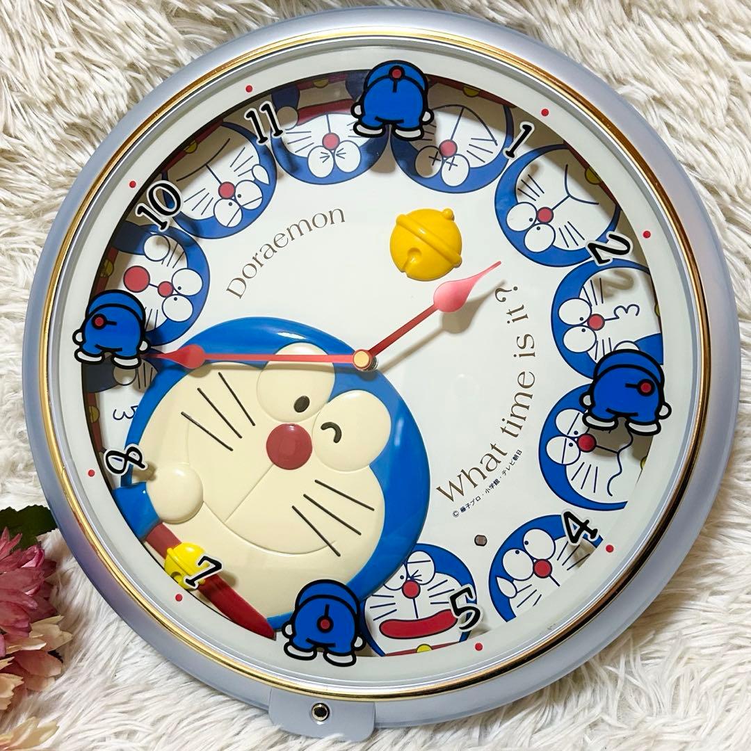 【レア】SEIKO 旧 ドラえもん メロディ4曲 アナログ 掛時計 藤子F不二雄