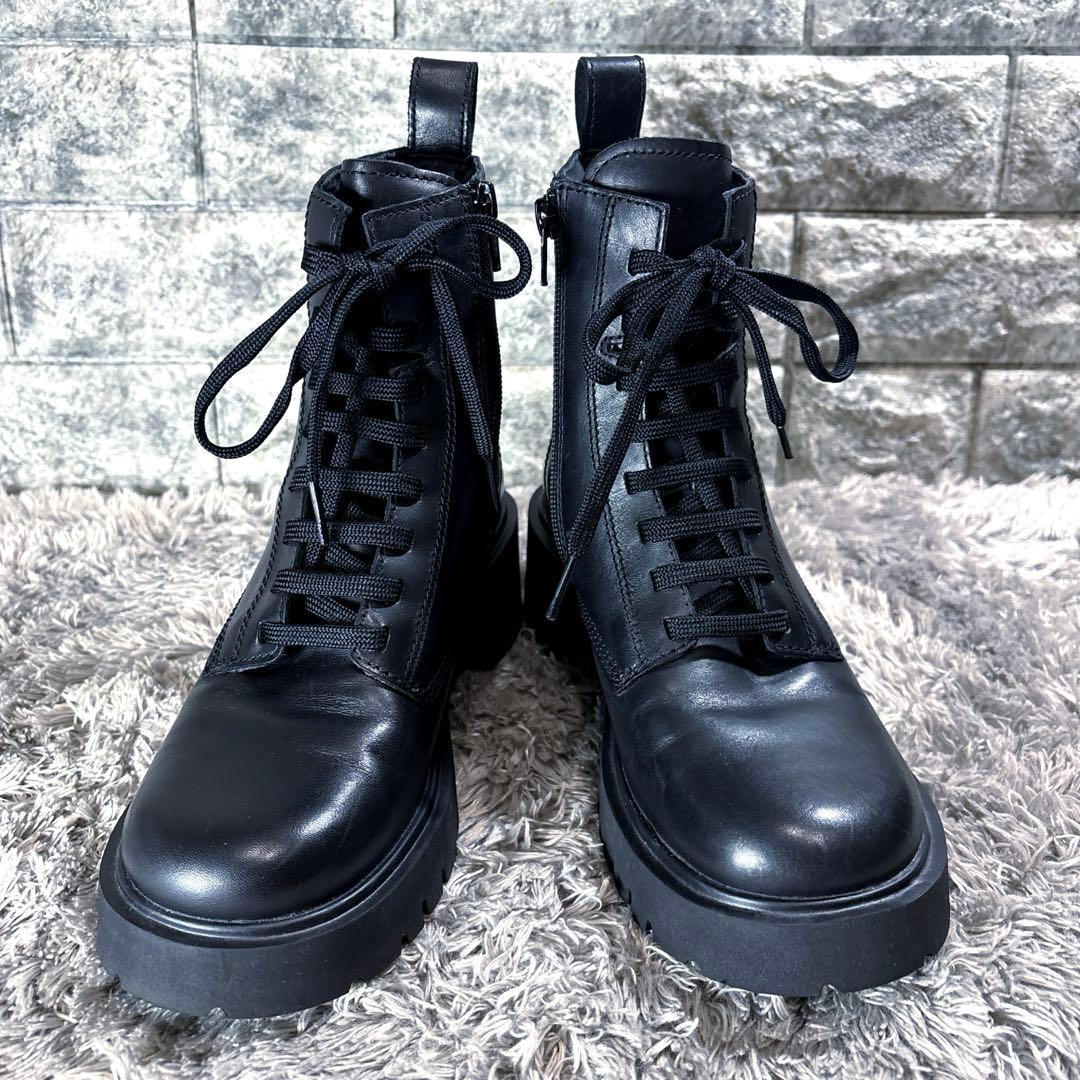 極美品❣️カンペール MILAH ミラ サイドジップ ブーツ 本革 厚底
