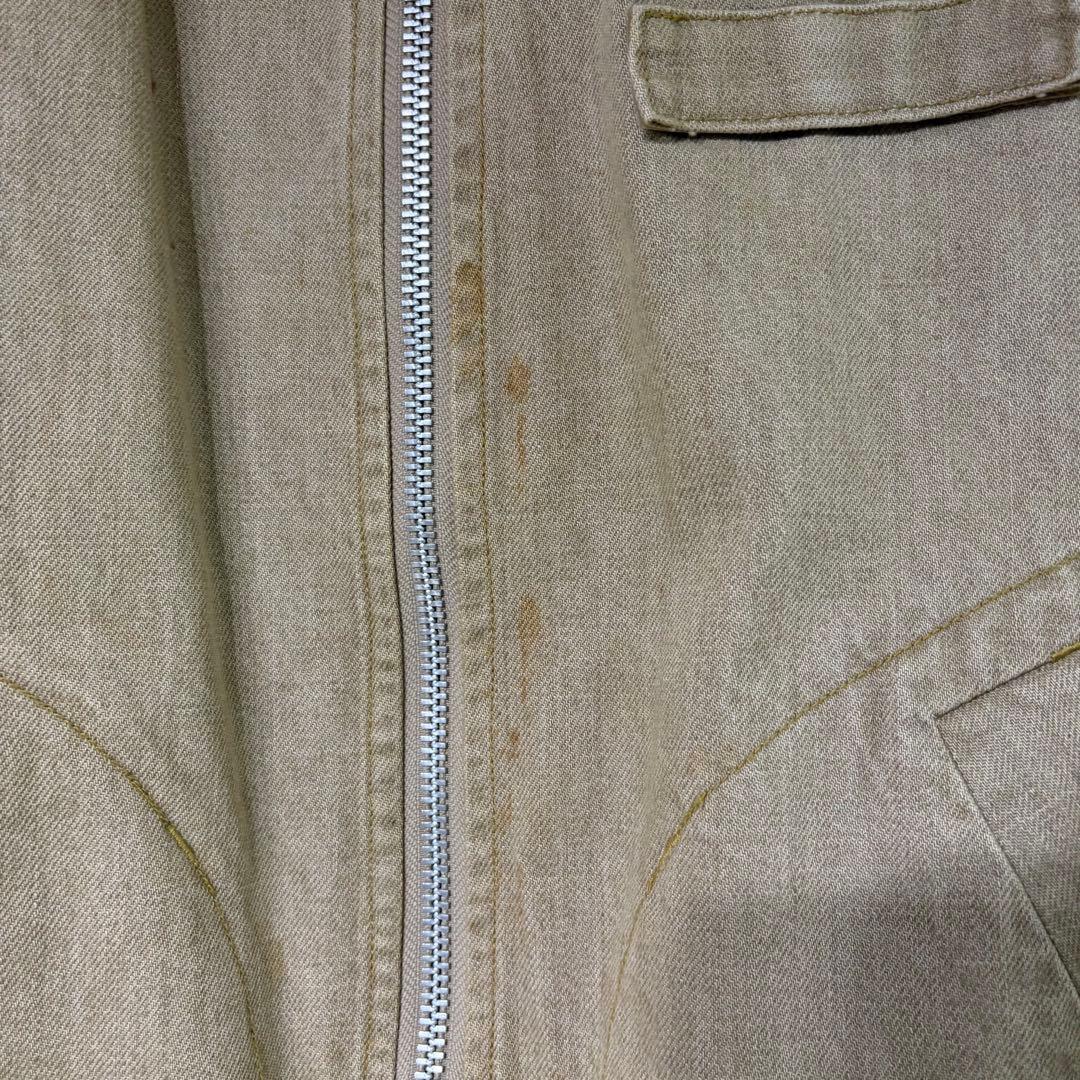 03ss CABANE de ZUCCa ジップアップ　ブルゾン　エルボーパッチ