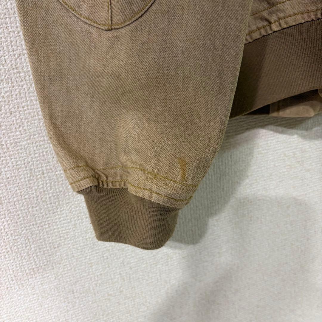03ss CABANE de ZUCCa ジップアップ　ブルゾン　エルボーパッチ