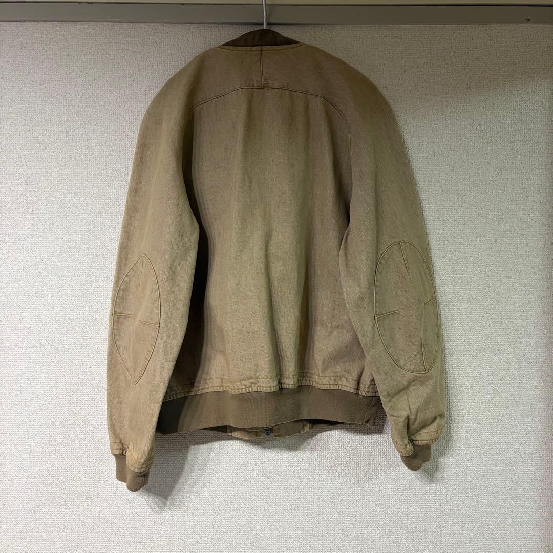 03ss CABANE de ZUCCa ジップアップ　ブルゾン　エルボーパッチ